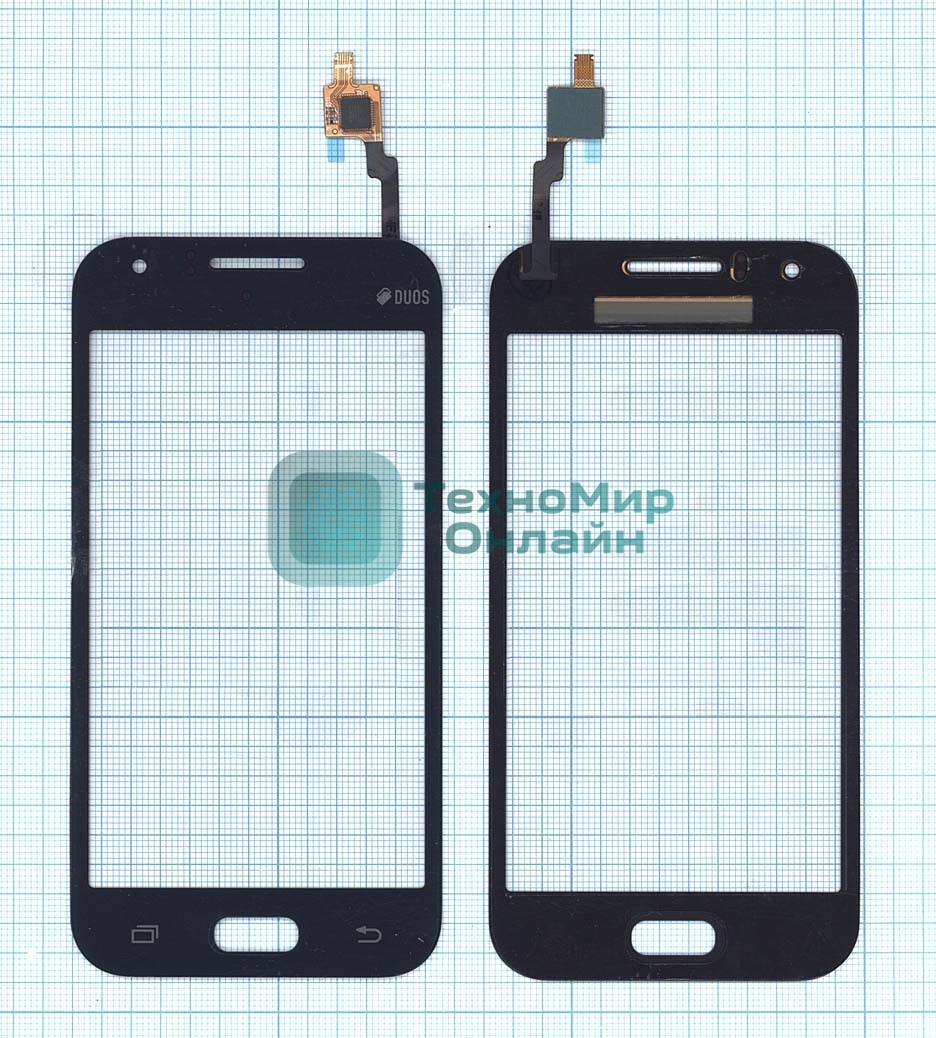 Сенсорное стекло (тачскрин) для Samsung Galaxy J1 Ace SM-J110H синее