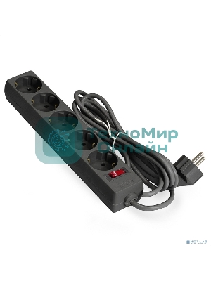 Сетевой фильтр ExeGate EX279179RUS SP-5-7B (5 розеток, 7 м, евровилка, черный)