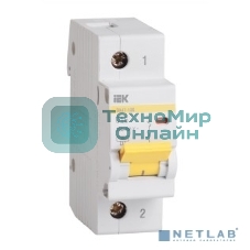 Выключатель автоматический модульный 1п C 63А 10кА ВА47-100 IEK MVA40-1-063-C
