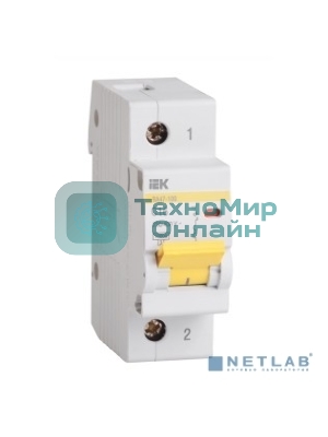 Выключатель автоматический модульный 1п C 63А 10кА ВА47-100 IEK MVA40-1-063-C