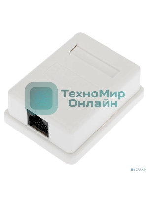 Розетка компьютерная внешняя Rexant 1-порт RJ-45 (8P8C), UTP неэкранированная, категория 6