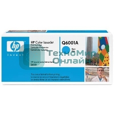 Картридж лазерный HP Q6001A голубой для Color LaserJet 2600 2000 стр.