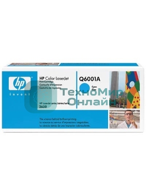 Картридж лазерный HP Q6001A голубой для Color LaserJet 2600 2000 стр.
