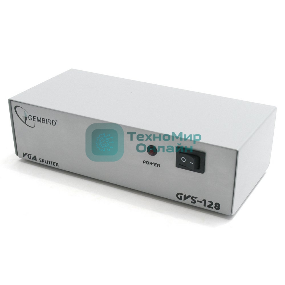 Разветвитель GVS128 Разветвитель сигнала VGA на 8 мониторов (Gembird/Cablexpert)