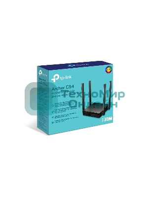 Роутер беспроводной TP-Link Archer C54 AC1200 10/100BASE-TX черный