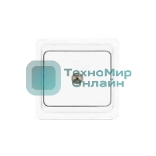 Розетка телевизионная TV 1-м СП Валери бел. UNIVersal В0027