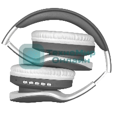 Беспроводные/проводные наушники Defender FreeMotion B525 серый/белый, накладные, Bluetooth + проводной, до 8 ч