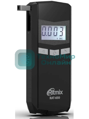 Алкотестер Ritmix RAT-650 электрохимический черный