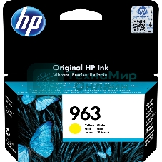 Картридж струйный HP 963 3JA25AE желтый (700 стр) для HP OfficeJet Pro 901x/902x