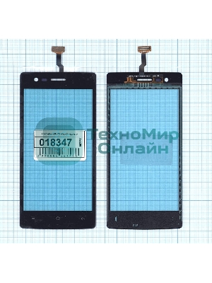 Сенсорное стекло (тачскрин) для OPPO Neo 5 (2015), черное