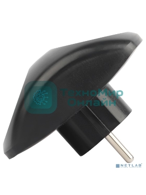 Разветвитель электрический SPx-2-B на 2 розетки без заземл. 10А черный Эра Б0059720