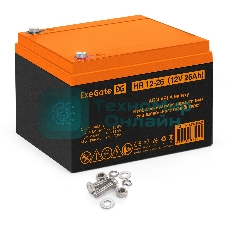 Аккумуляторная батарея ExeGate HR 12-26 (12V 26Ah, болт М5)