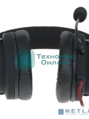 Гарнитура Defender Aspis Pro чёрный, проводная, съёмный микрофон, подсветка