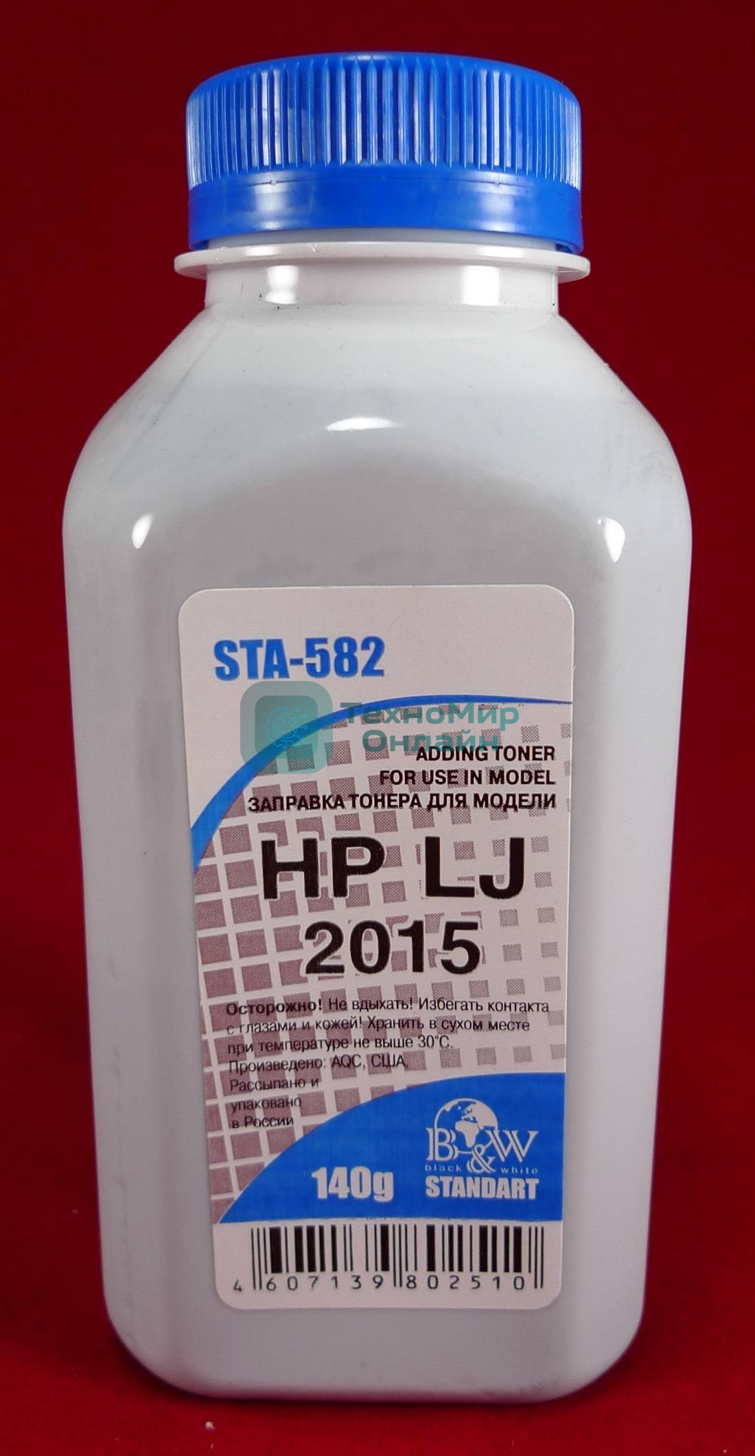 Тонер HP LJ 2015/2014/2727 (фл 140 г.) B&W Standart фас России