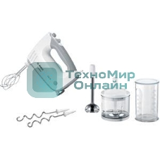 Миксер ручной Bosch MFQ36480 450Вт белый/серый