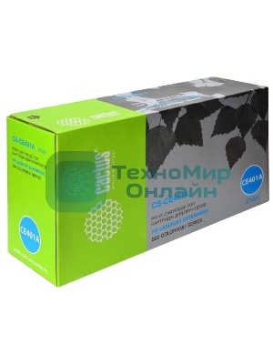 Картридж лазерный Cactus CS-CE401A голубой (6000 стр.) для HP CLJ Color M551 series