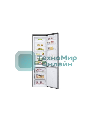 Холодильник LG GA-B509CLSL графитовый двухкамерный 277/107л морозилка снизу, No Frost