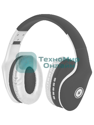 Беспроводные/проводные наушники Defender FreeMotion B525 серый/белый, накладные, Bluetooth + проводной, до 8 ч