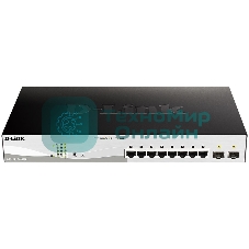 Коммутатор D-Link DGS-1210-10MP/FL 8G 2SFP 130W управляемый