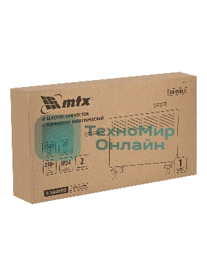 Конвектор электрический MTX КМ-1500.2 белый, 1500 Вт, 20 м2, термостат