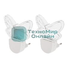 Комплект Rexant (2шт./уп.) Ночник светодиодный МАХАОН БЕЛЫЙ (питание от сети AC 230 В/50 Гц)