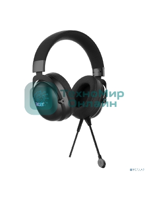 Гарнитура Acer AHW122 чёрный, проводная, USB, подсветка