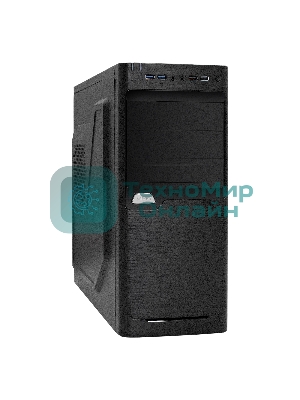 Компьютерный корпус Miditower ExeGate XP-330U-UNS450 (ATX, БП UNS450 с вент. 12см, 2хUSB/2хUSB 3.0, аудио, черный)