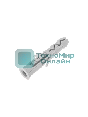 Дюбель распорный Kranz 6х30мм, серый, нейлон, пакет (100 шт/уп)