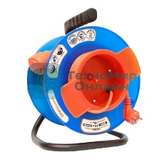 Удлинитель на катушке 1х20 м без заземл. 10А IP44 У10-028 термо ПВС 2х0.75 вын. роз. UNIVersal 9633263