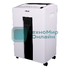 Шредер Deli 9953 белый (секр.P-5)/фрагменты/8лист./23лтр./скрепки/скобы/пл.карты/CD