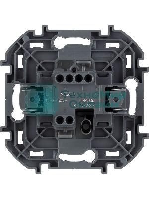 Переключатель 1-клавишный 10AX 250 В алюминий