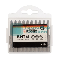 Бита Kranz PZ1х50 мм для шуруповерта (упак. 10 шт.)