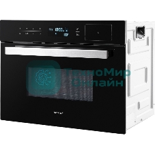 Духовой шкаф электрический Weissgauff OEMS 459 PDB черный, встраиваемый