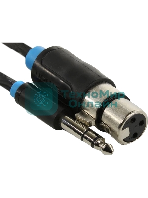 Кабель Vention аудио Jack 6.5 M/XLR F - 1.5м