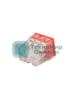 Экспресс-клемма Rexant СМК 2273-206, 6-проводная 0.5-2.5 мм², прозрачная (100 шт./уп.)