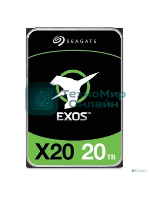 Жесткий диск Seagate HDD 20Tb 7200rpm Server Exos X20 HDD 512E/4KN (3.5