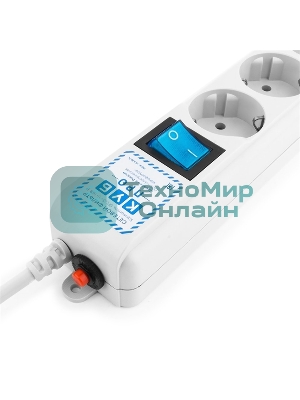 Фильтр-удлинитель Power Cube PRO, 1,9 м, LC контур, 16А/3,5кВт Surge protector Power Cube Pro 1,9 m, LC circuit, 6 outlets (белый) 16A/3,5kVt