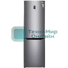 Холодильник LG GA-B419SLGL графит двухкамерный 223/79л морозилка снизу, No Frost