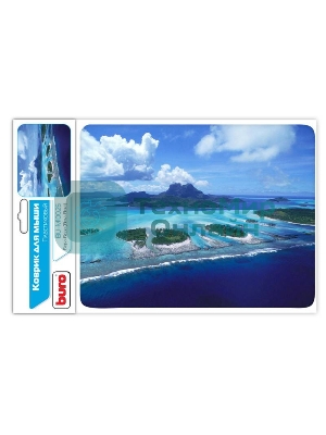 Коврик для мыши Buro BU-M10025 рисунок/Бора-Бора