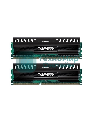 Оперативная память Patriot Viper 3, DDR3, 16GB (2x8 GB), 1600 MHz, CL10, DIMM, радиатор, черный
