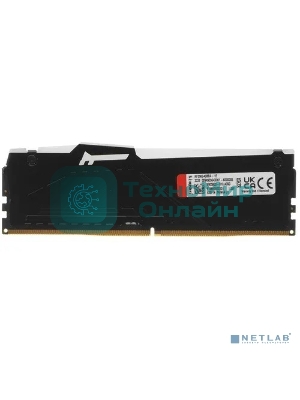 Оперативная память Kingston Fury Beast, DDR5, 16Gb (1x16Gb), 5600MHz, CL40, DIMM, с радиаторами, RGB, черный