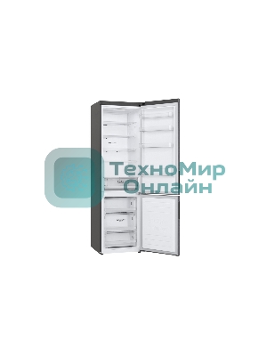 Холодильник LG GA-B509CLSL графитовый двухкамерный 277/107л морозилка снизу, No Frost