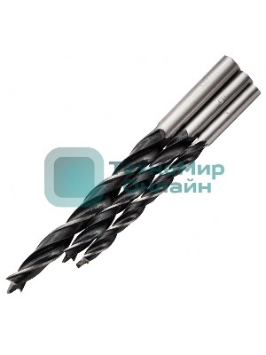 Набор сверл Sparta по бетону 5-6-8 мм, металлу 5-6-8 мм, дереву 5-6-8 мм, 9 шт. цилин. хвостовик