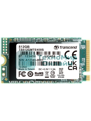 Накопитель SSD 512Gb Transcend MTE400S, 3D TLC NAND, M.2 2242,PCI-E 4x [ R/W - 2000/900 MB/s]