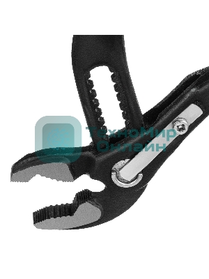 Переставные клещи Matrix 180 мм, кнопочный механизм, хром-ванадий, обливные рукоятки