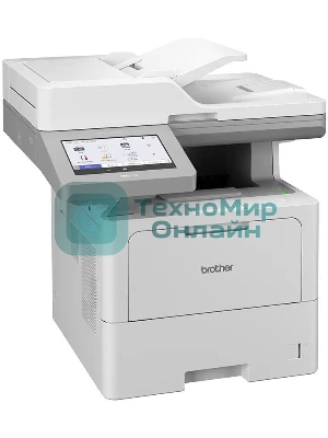 МФУ лазерное Brother MFC-L6910DN, А4, ч/б, печ. 50 стр/мин, скан. до 100 стр/мин., 1200x1200 dpi (печать), 600 x 600 DPI (скан.), NFC, Ethernet, USB