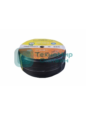 Кабель коаксиальный PROconnect SAT 703 B, Cu/Al/Al, 75%, 75 Ом, бухта 100 м, черный OUTDOOR