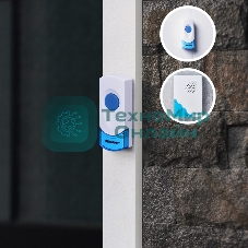 Звонок дверной беспроводной с двумя кнопками вызова IP 44 Rexant RX-4