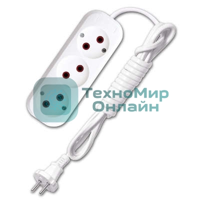 Удлинитель UNIVersal У6-639 ШВВП 2x0,75 3 гн. 2 м 9631932