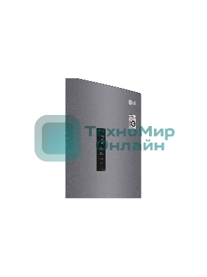 Холодильник LG GA-B509CLSL графитовый двухкамерный 277/107л морозилка снизу, No Frost
